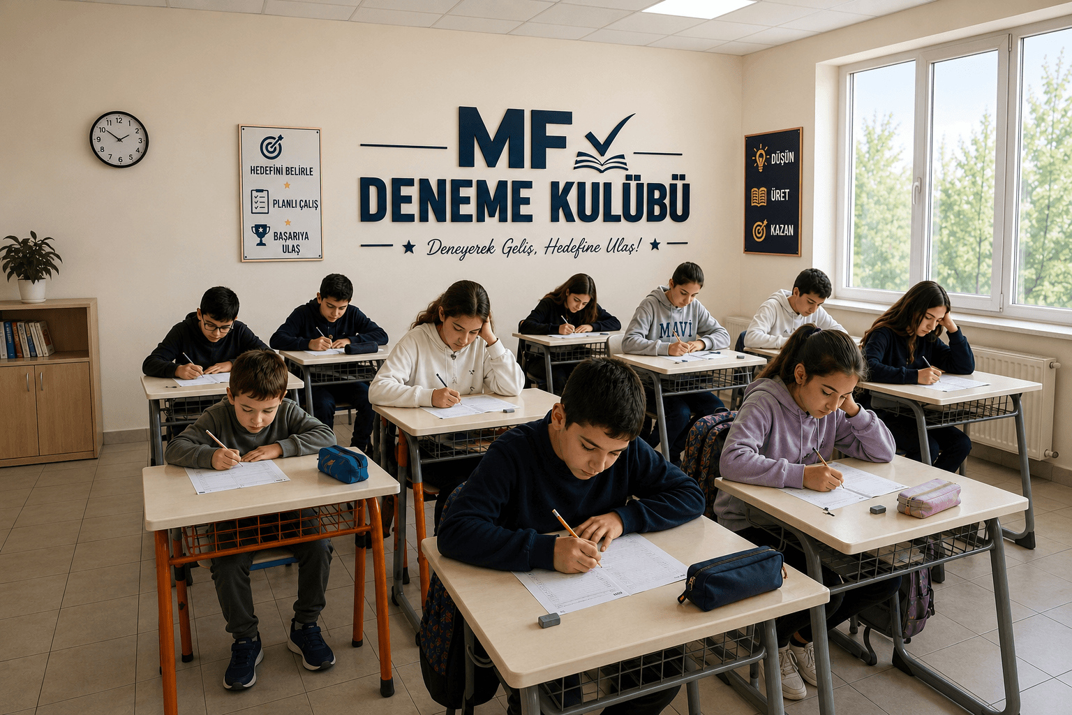 MF Deneme Kulübü öğrenci çalışma alanı